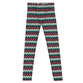 Men's Ugly Christmas Holiday Leggings | Green, Red, Stripes