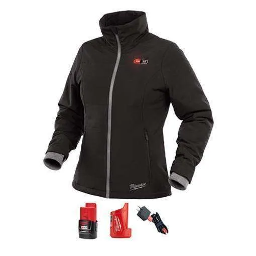 Milwaukee 232B-21S M12 Women's Heated Softshell Jacket Kit Small, Black