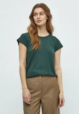 MSCarlina Knit T-Shirt - Jungle Green Met.