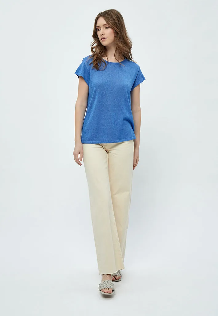 MSCarlina Knit T-Shirt - REGATTA BLUE LUREX