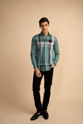 Multi Check Blue Shirt