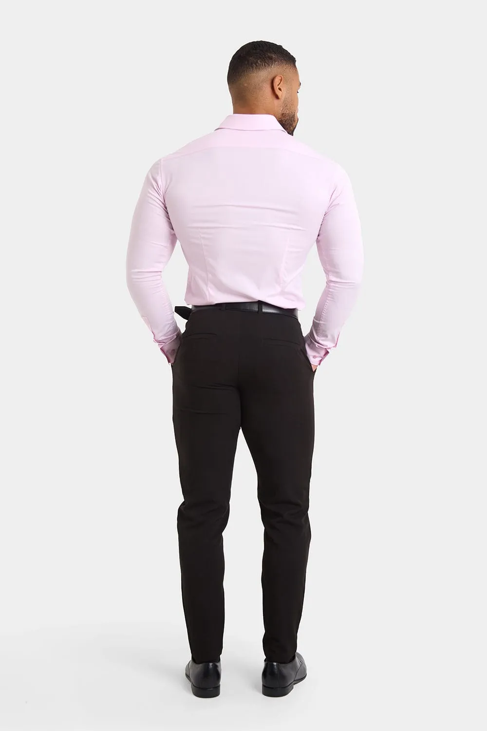 Muscle Fit Dress Shirt in Pink