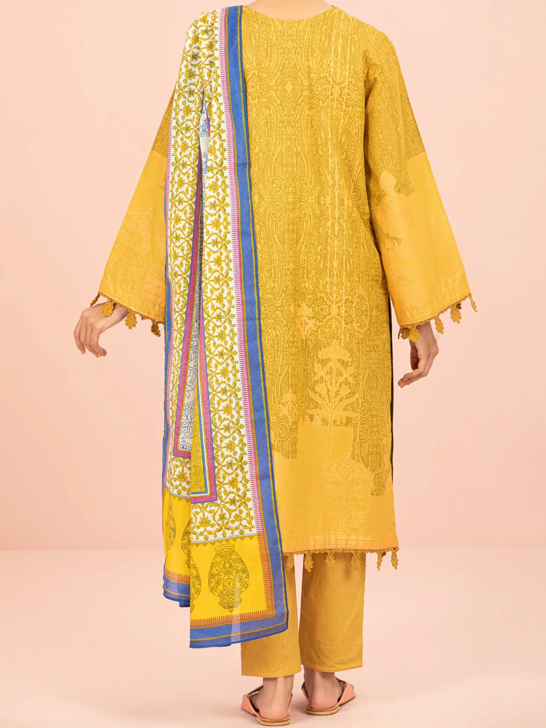 Mustard Lawn 3 Piece Unstitched - ALP-3PS-1547