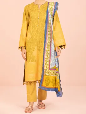 Mustard Lawn 3 Piece Unstitched - ALP-3PS-1547