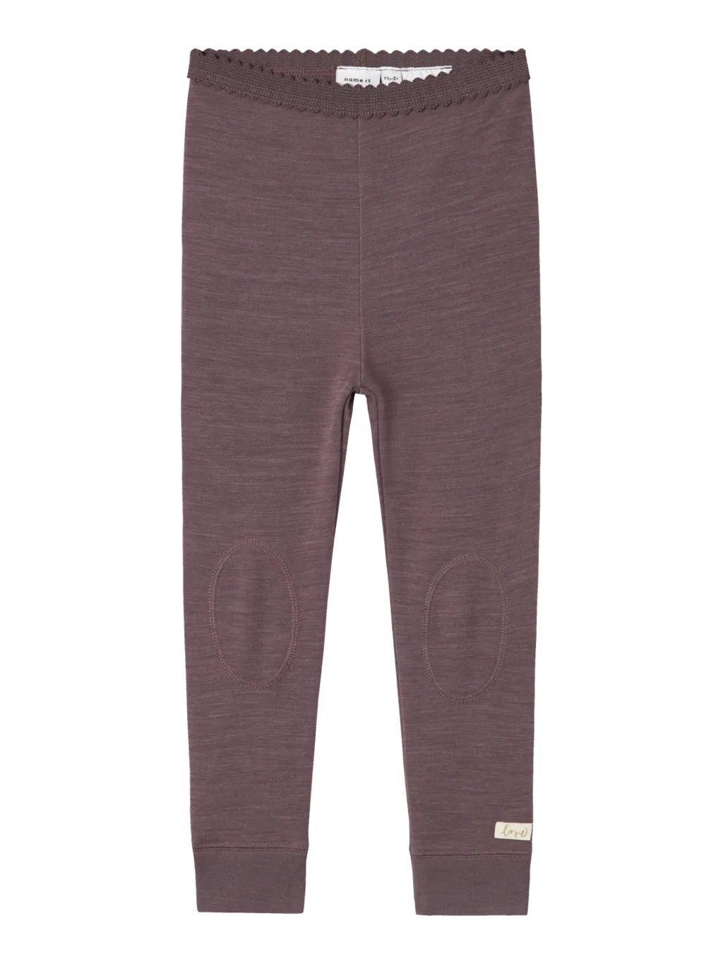 name it mini WYLA ULL/BAMBUS LEGGING - Sparrow