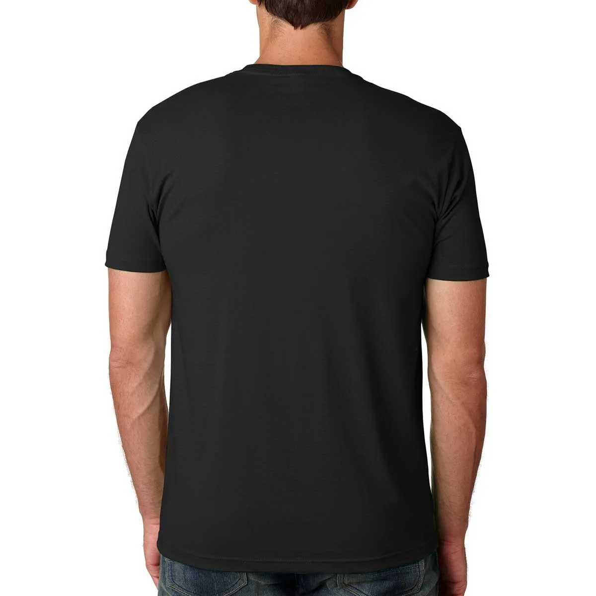 Next Level Men's Black Premium Fitted Short-Sleeve Crew