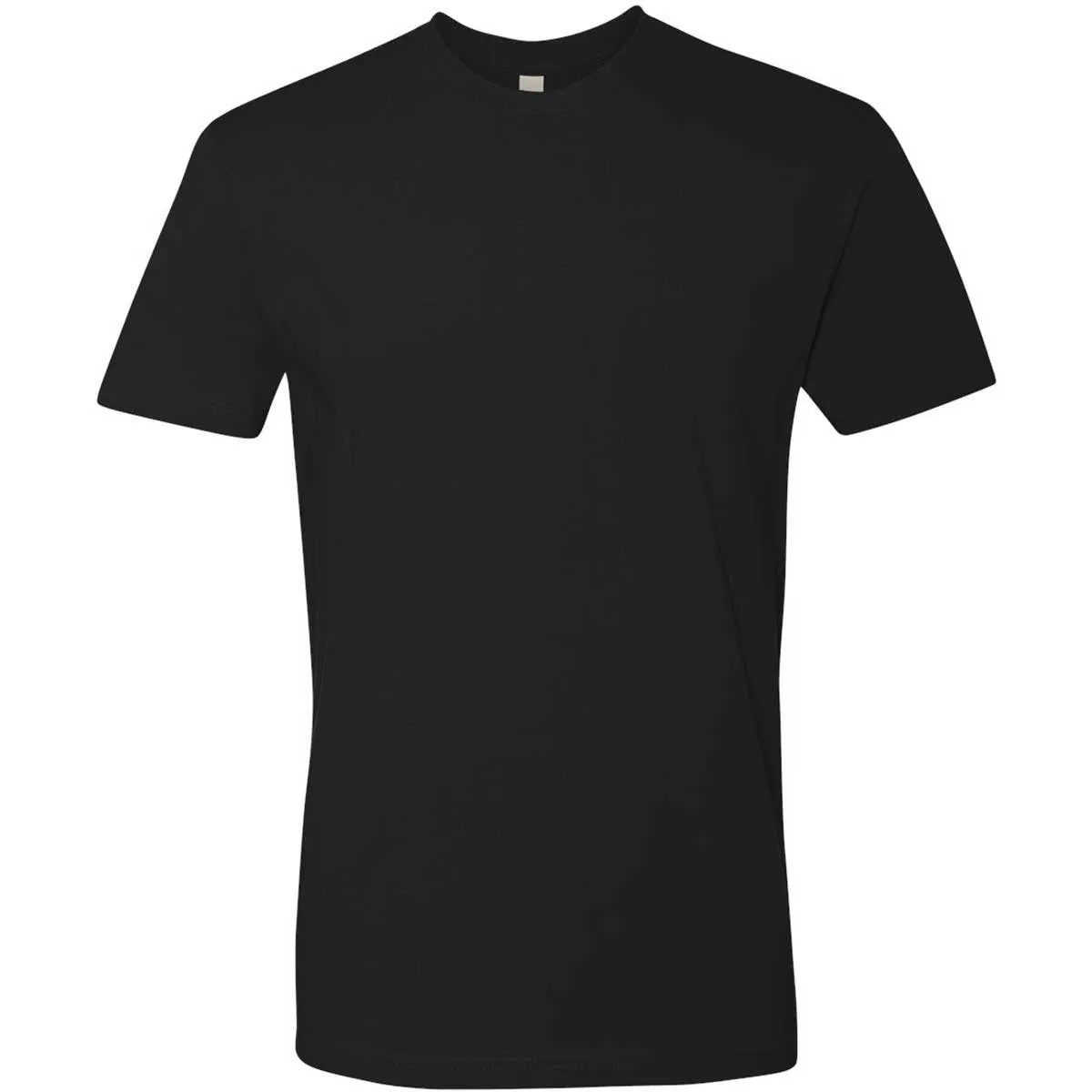 Next Level Men's Black Premium Fitted Short-Sleeve Crew