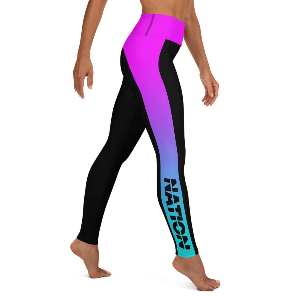 Nic Hyl x Nation Athletic Rainbow Workout Leggings