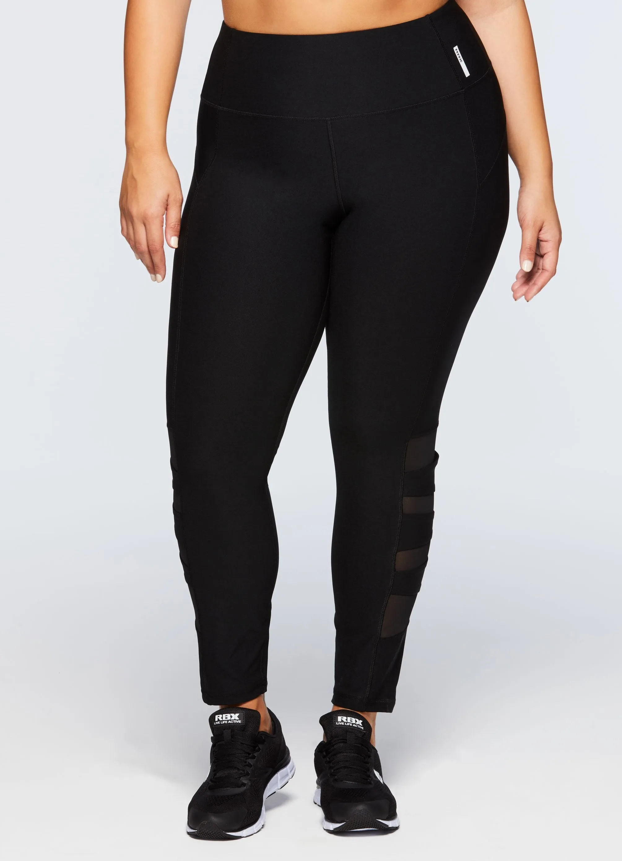 Plus Vortex Legging With Mesh