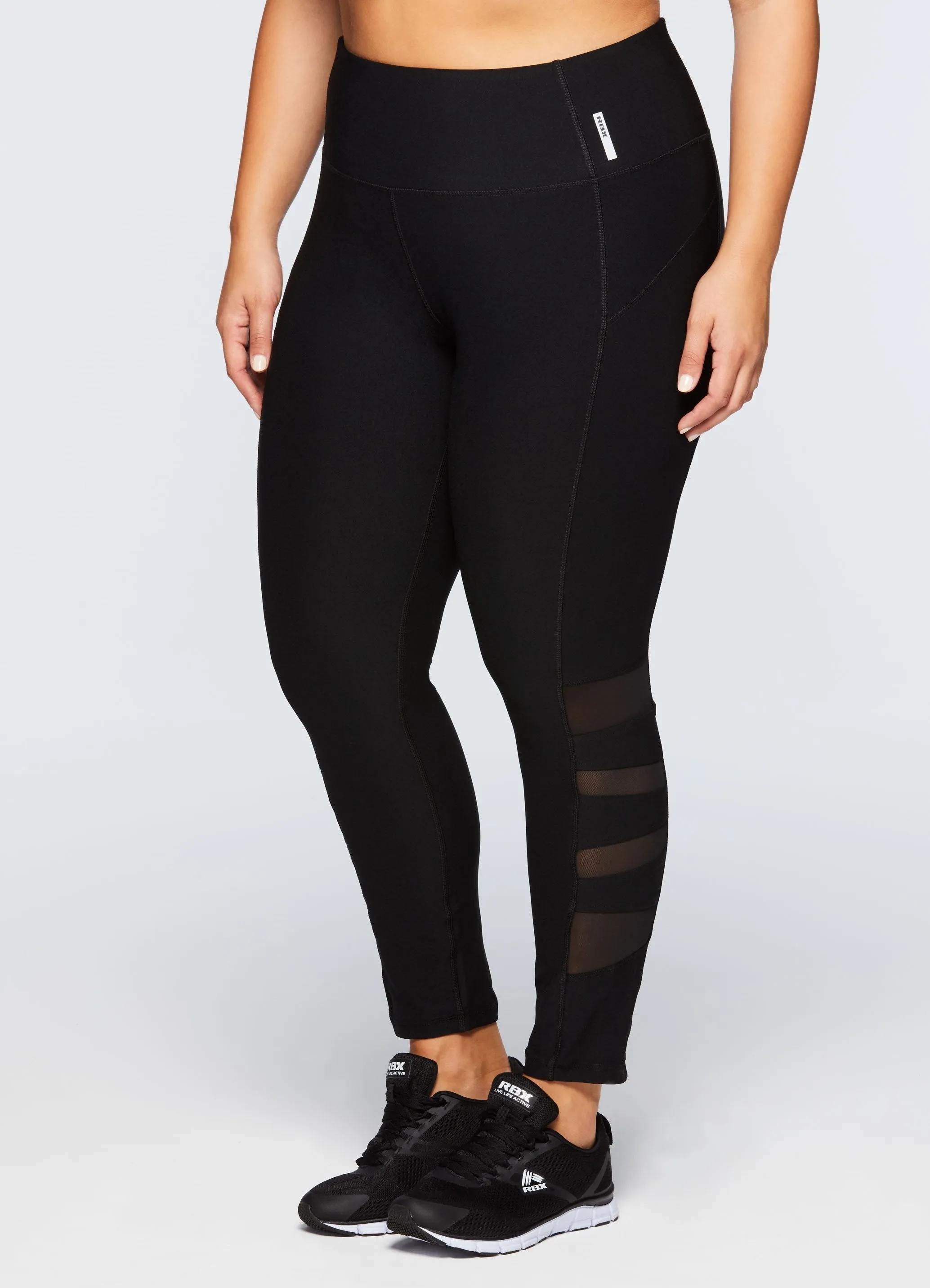 Plus Vortex Legging With Mesh