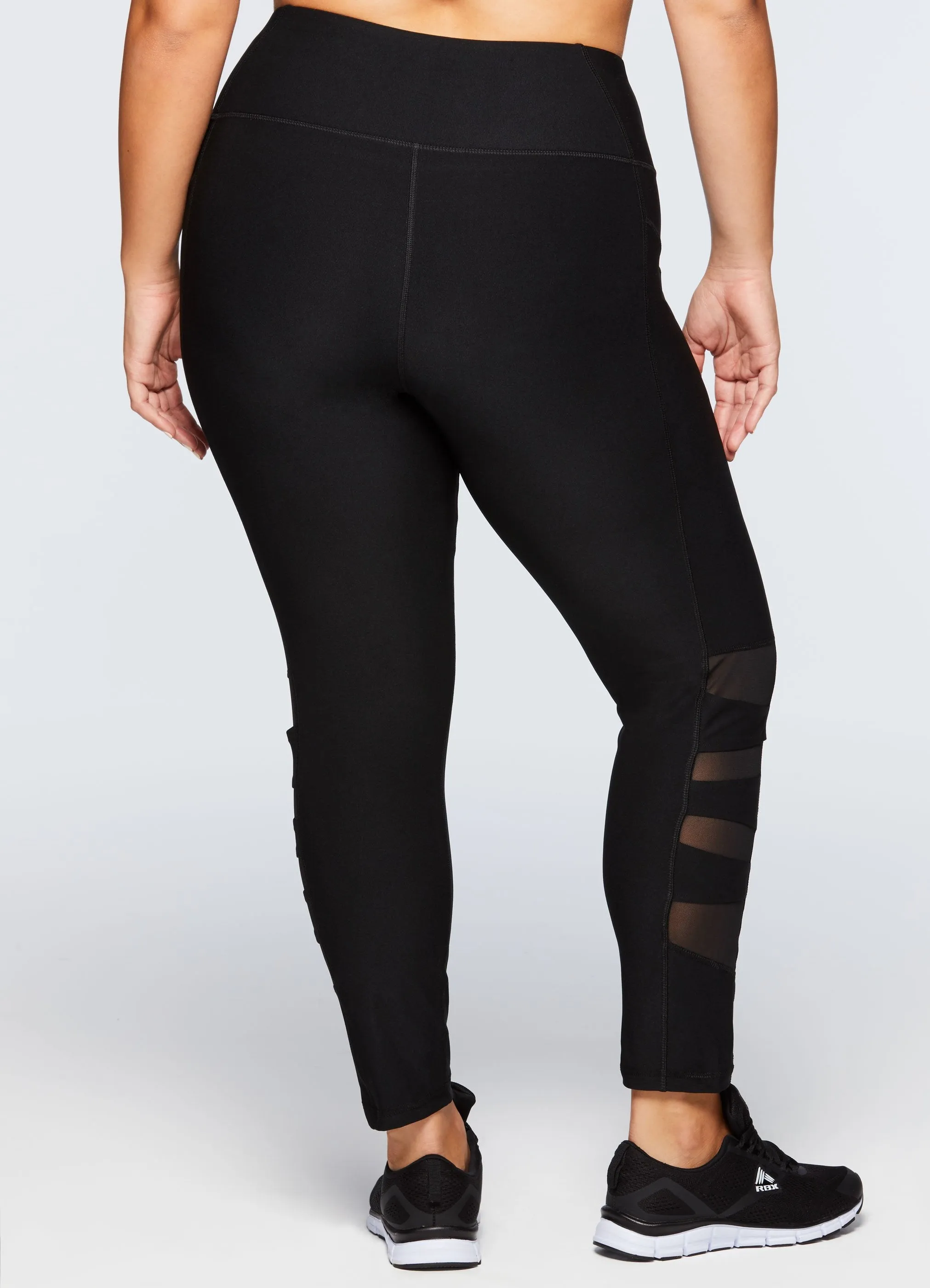 Plus Vortex Legging With Mesh