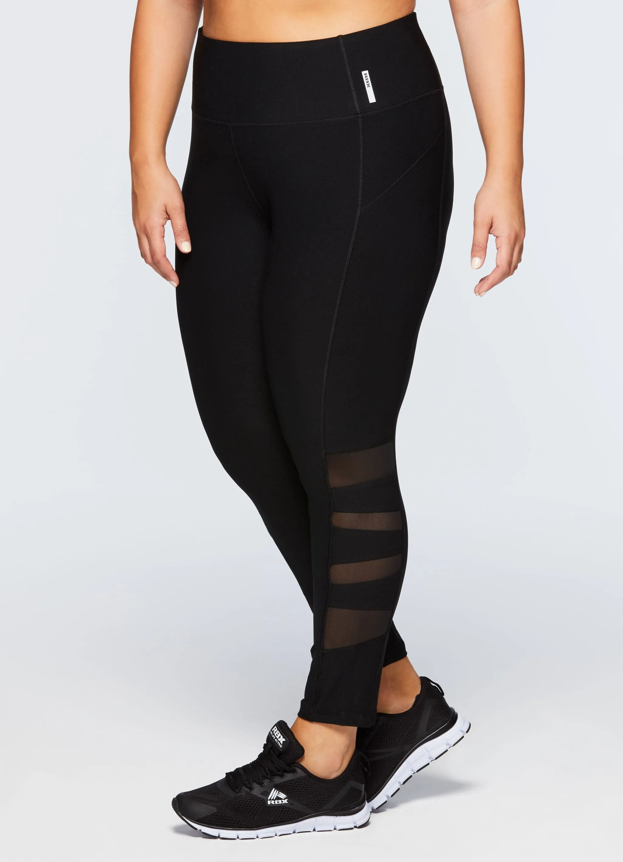 Plus Vortex Legging With Mesh