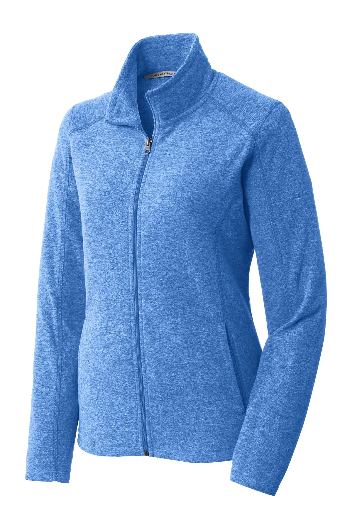 Port Authority Ladies Heather Microfleece Full-Zip Jacket. L235