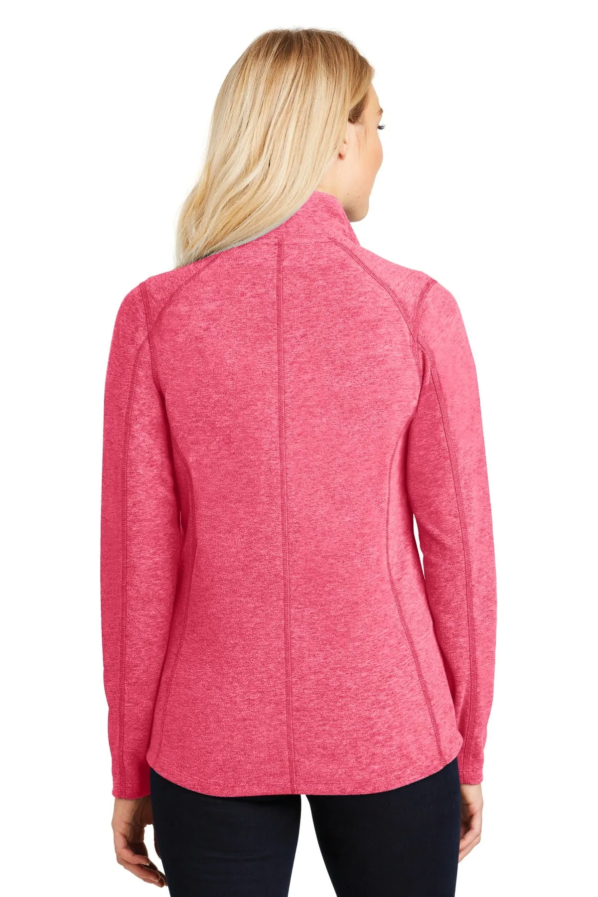 Port Authority Ladies Heather Microfleece Full-Zip Jacket. L235