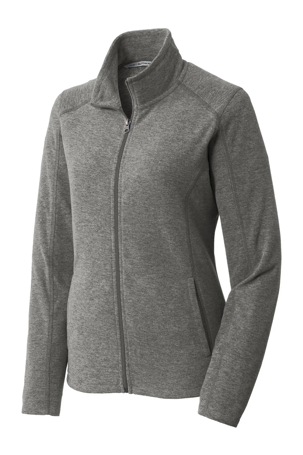 Port Authority Ladies Heather Microfleece Full-Zip Jacket. L235