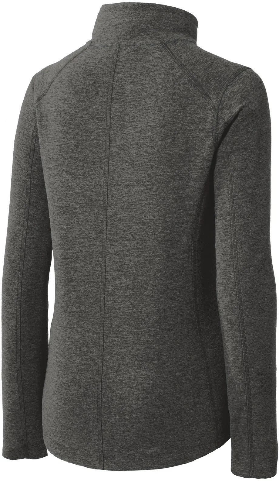 Port Authority Ladies Heather Microfleece Full-Zip Jacket