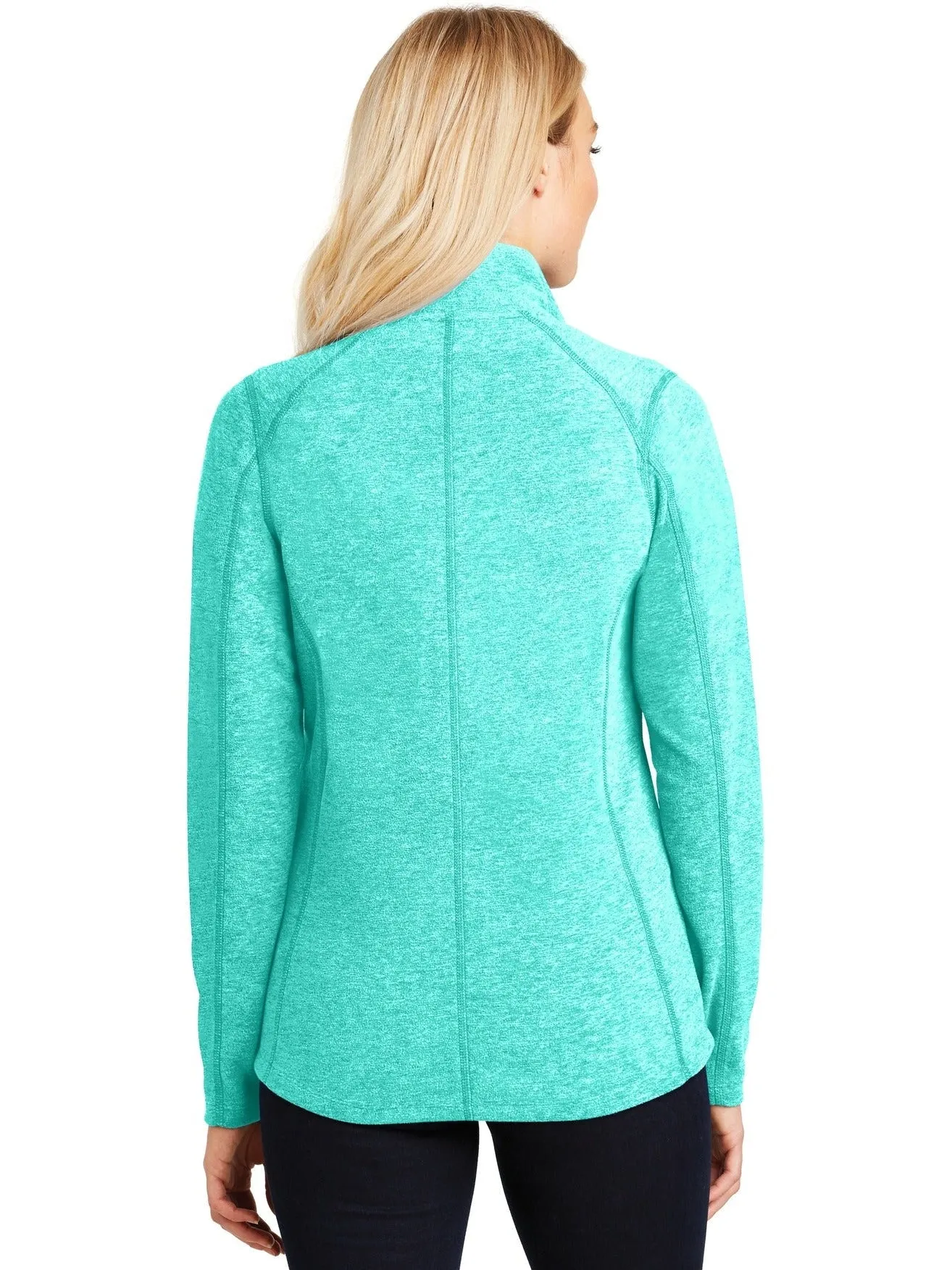 Port Authority Ladies Heather Microfleece Full-Zip Jacket