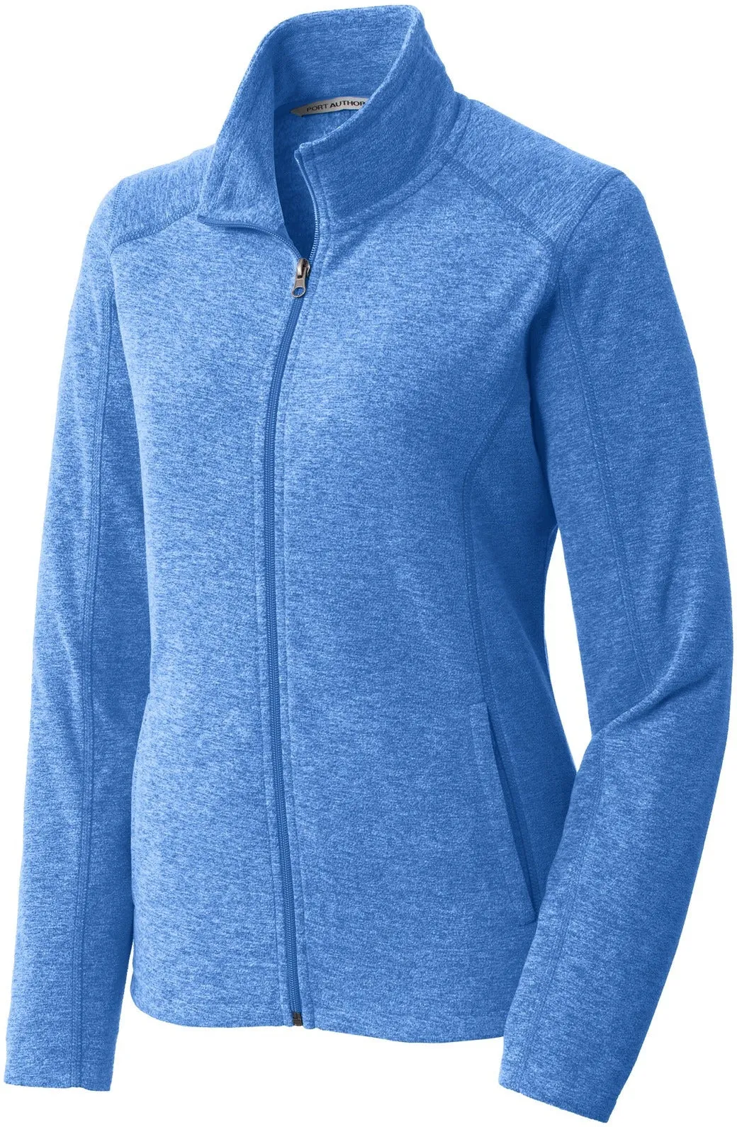 Port Authority Ladies Heather Microfleece Full-Zip Jacket