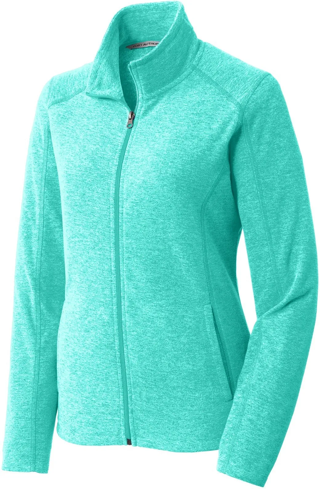 Port Authority Ladies Heather Microfleece Full-Zip Jacket