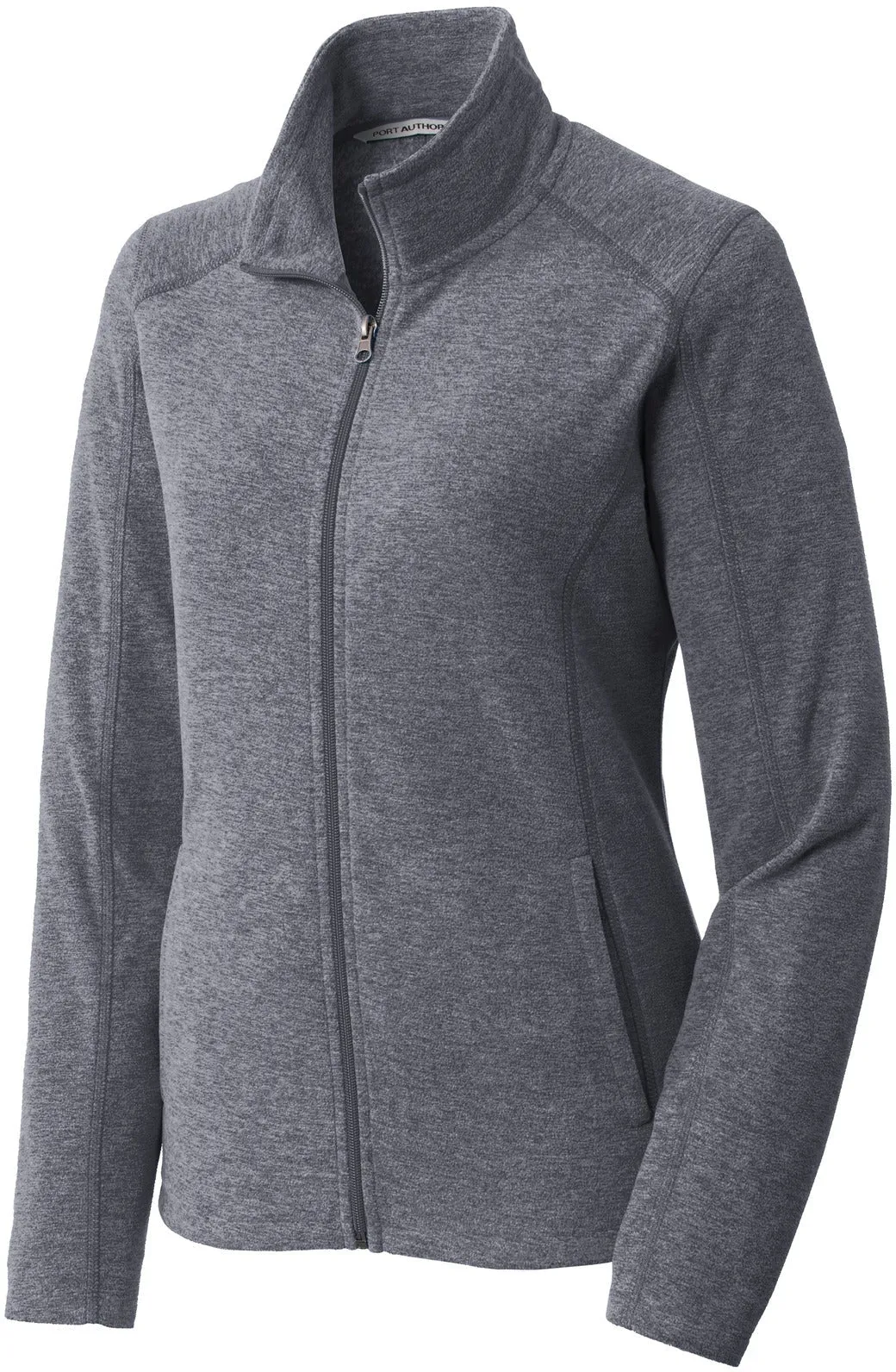 Port Authority Ladies Heather Microfleece Full-Zip Jacket