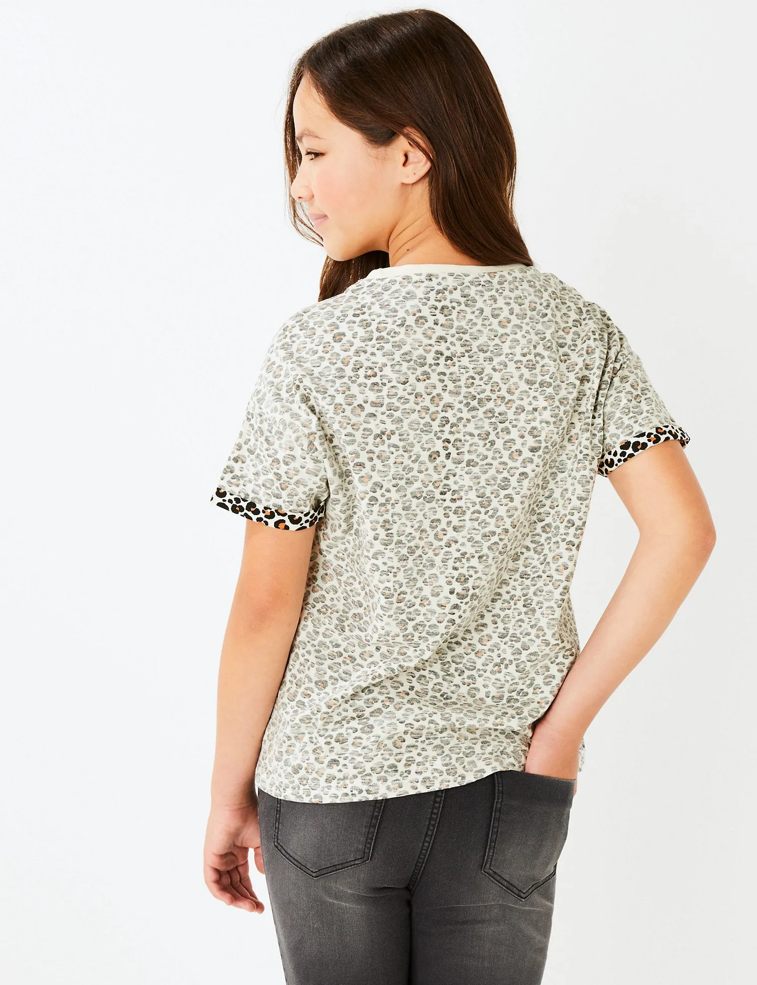 Pure Cotton Leopard Print T-Shirt