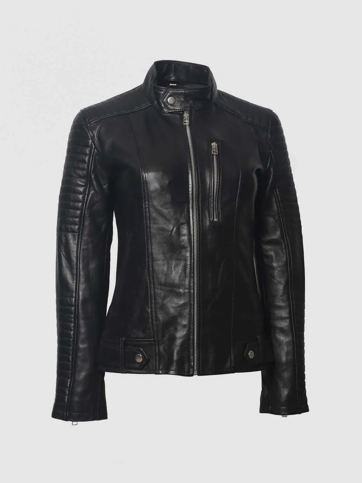 Quilted Cafe Racer Jacket