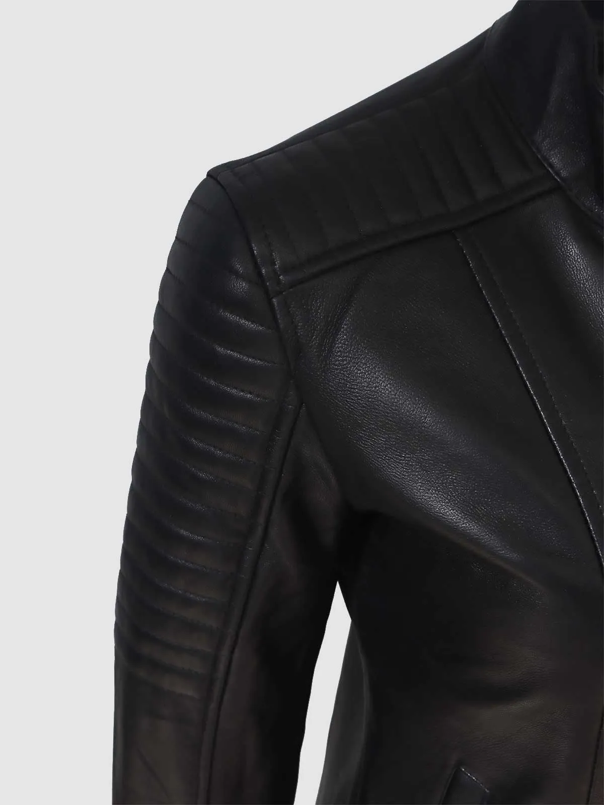 Quilted Cafe Racer Jacket