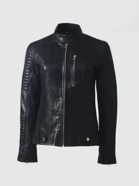 Quilted Cafe Racer Jacket