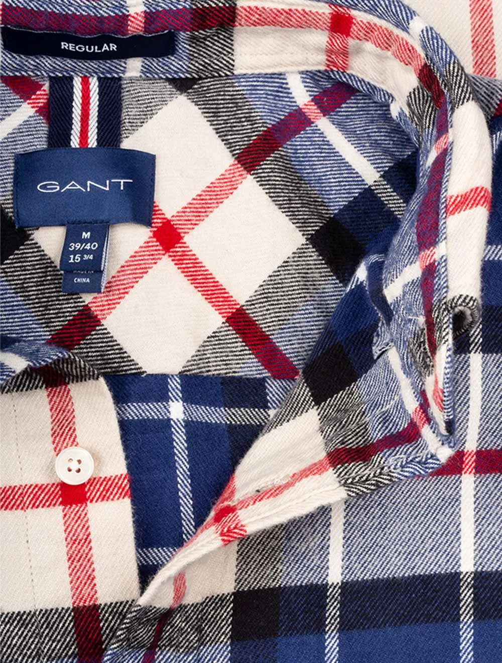 Regular Fit Flannel Tartan Shirt Deep Blue