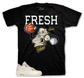 Retro 4 Metallic Gold Fly Kicks Shirt