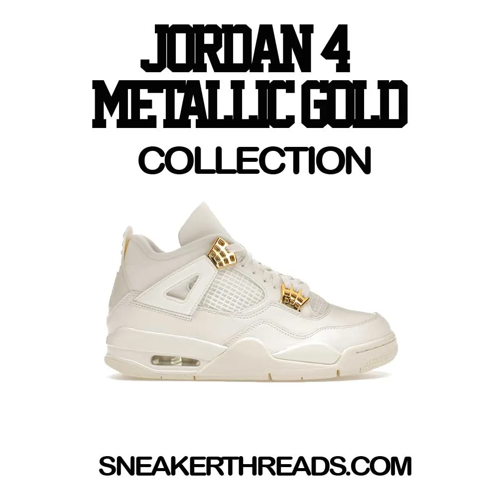 Retro 4 Metallic Gold Fly Kicks Shirt