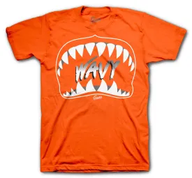 Retro 4 Orange Metallic Wavy Shirt