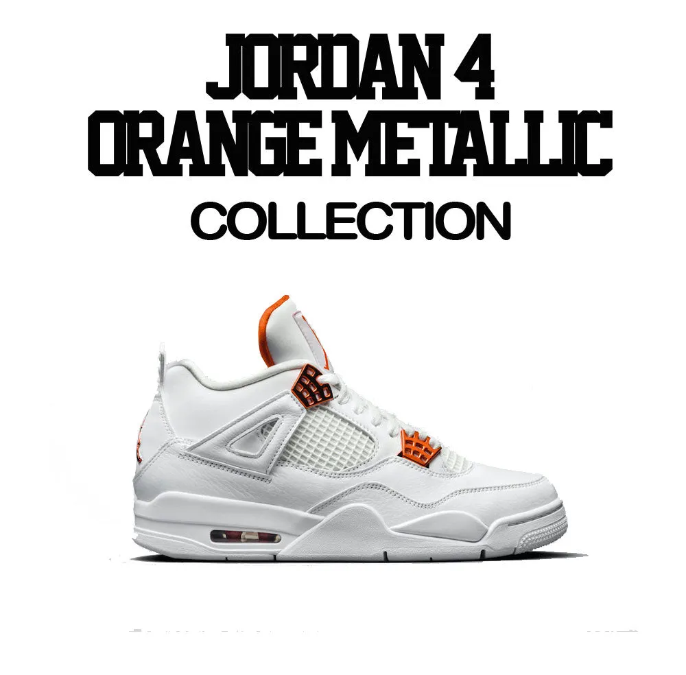 Retro 4 Orange Metallic Wavy Shirt