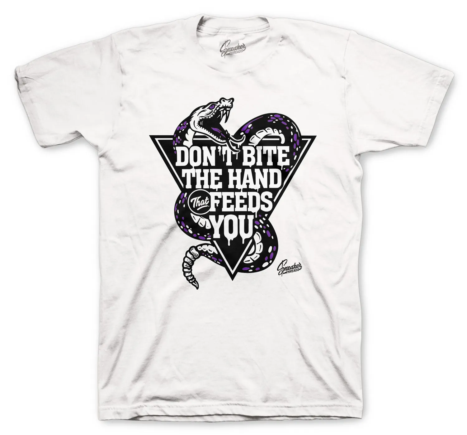 Retro 4 Purple Metallic Hand that Feeds Shirt