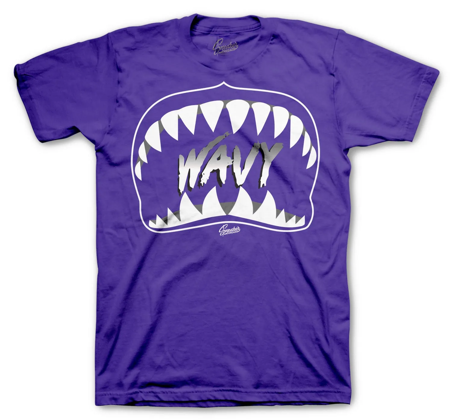 Retro 4 Purple Metallic Wavy Shirt