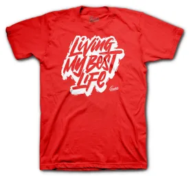 Retro 4 Red Metallic Living Life Shirt