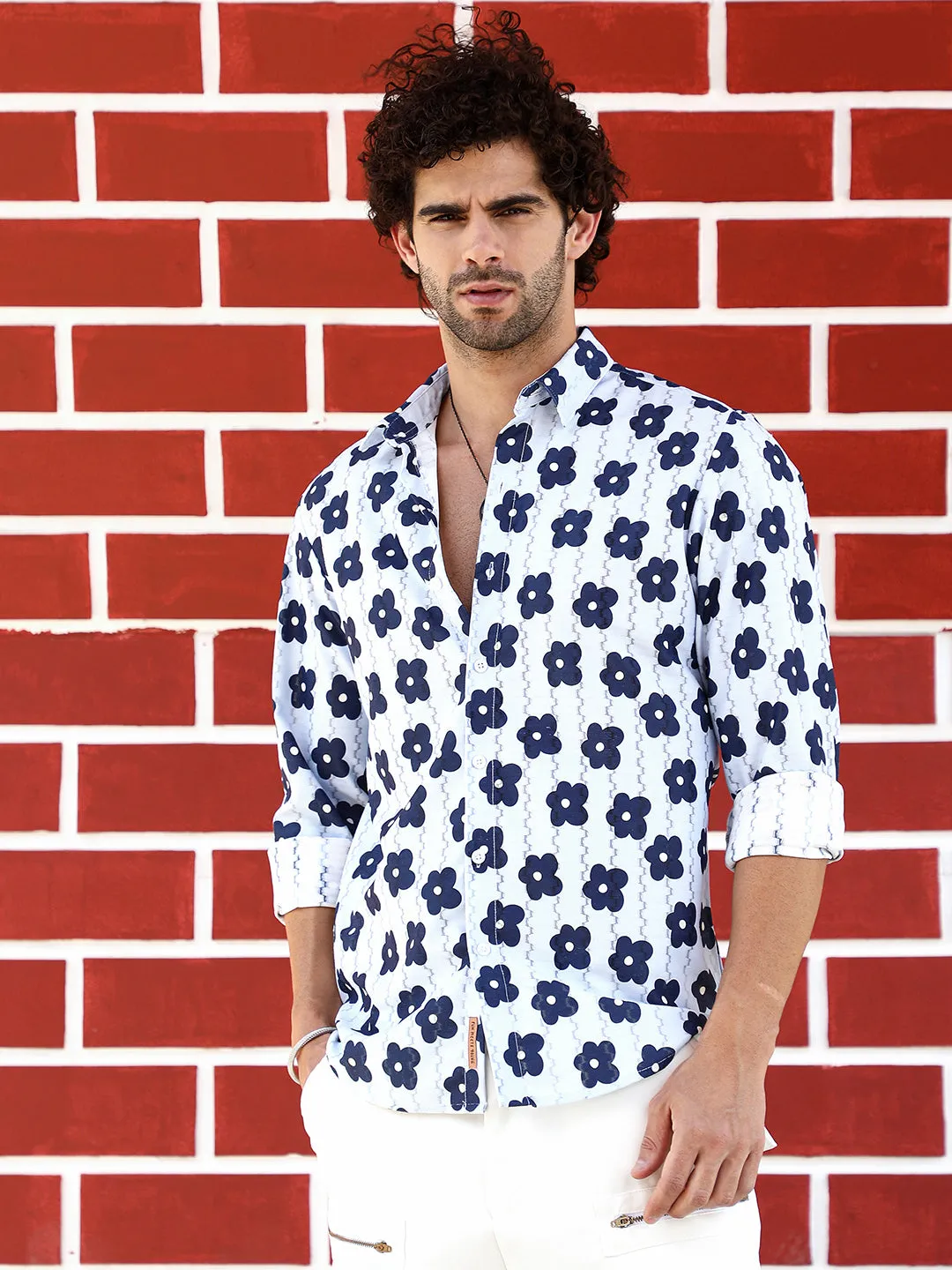 Retro-Bloom Tactile Shirt