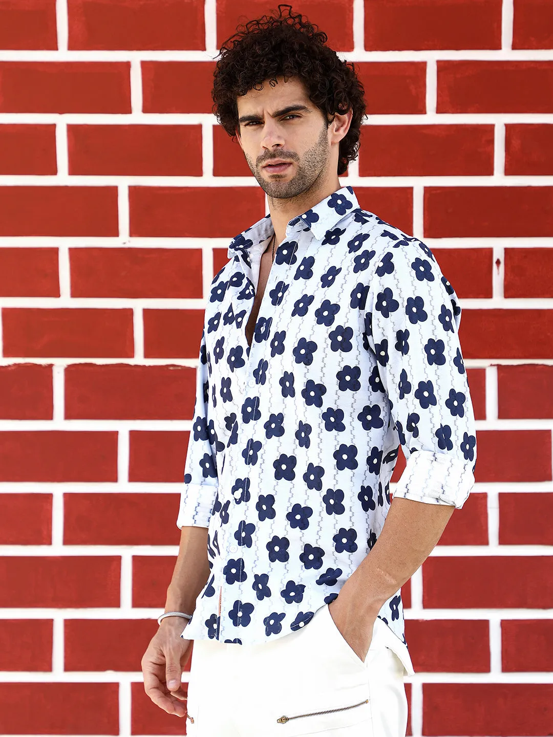 Retro-Bloom Tactile Shirt