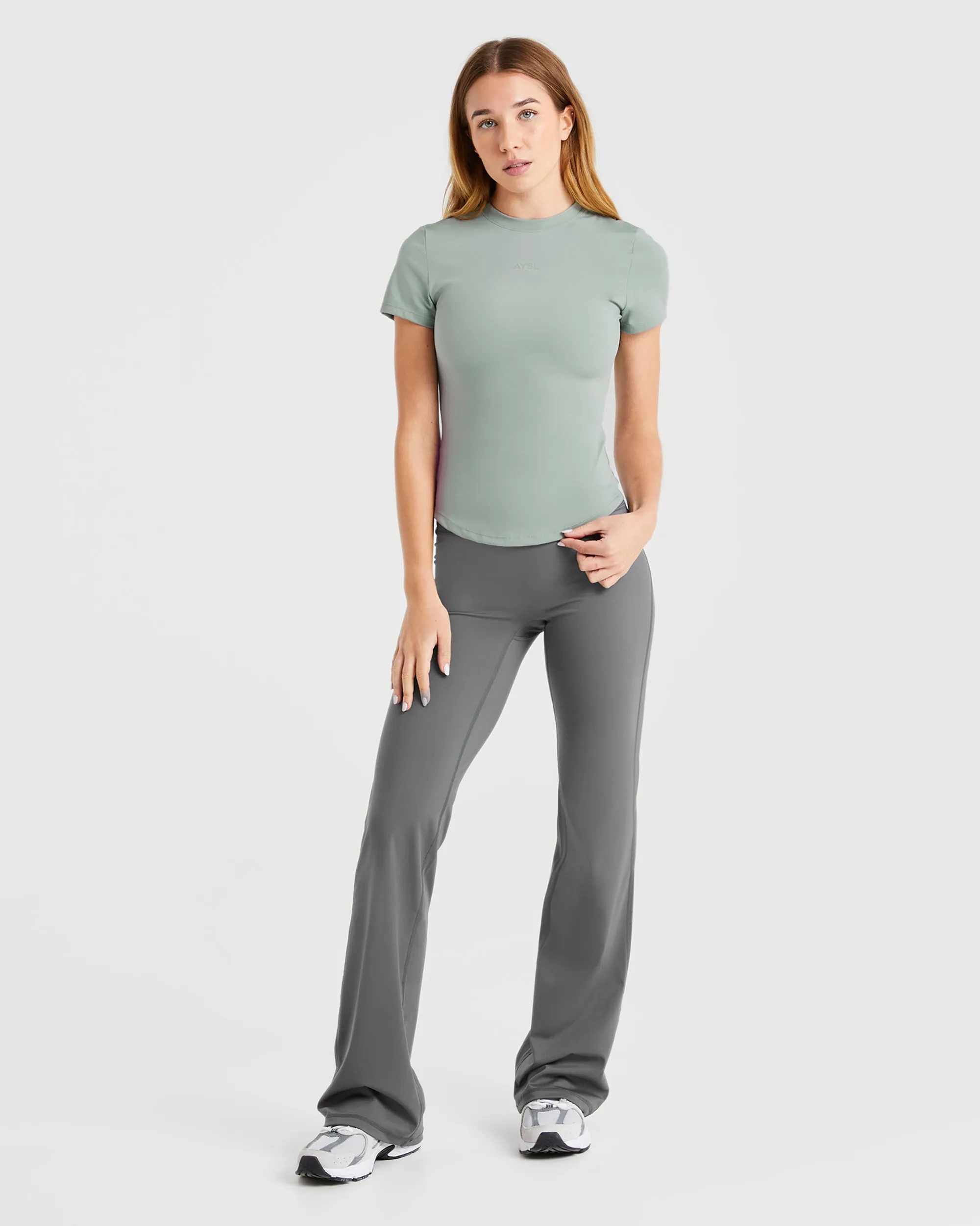 Sculpt T Shirt - Muted Sage