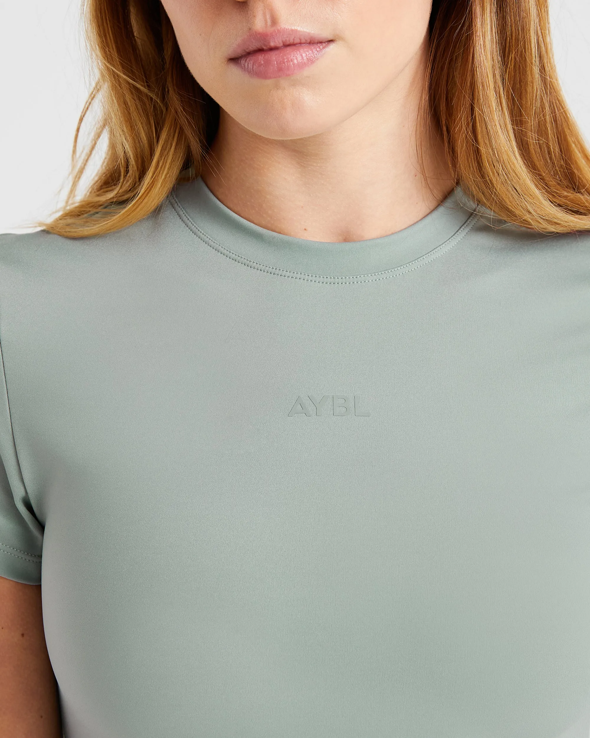 Sculpt T Shirt - Muted Sage