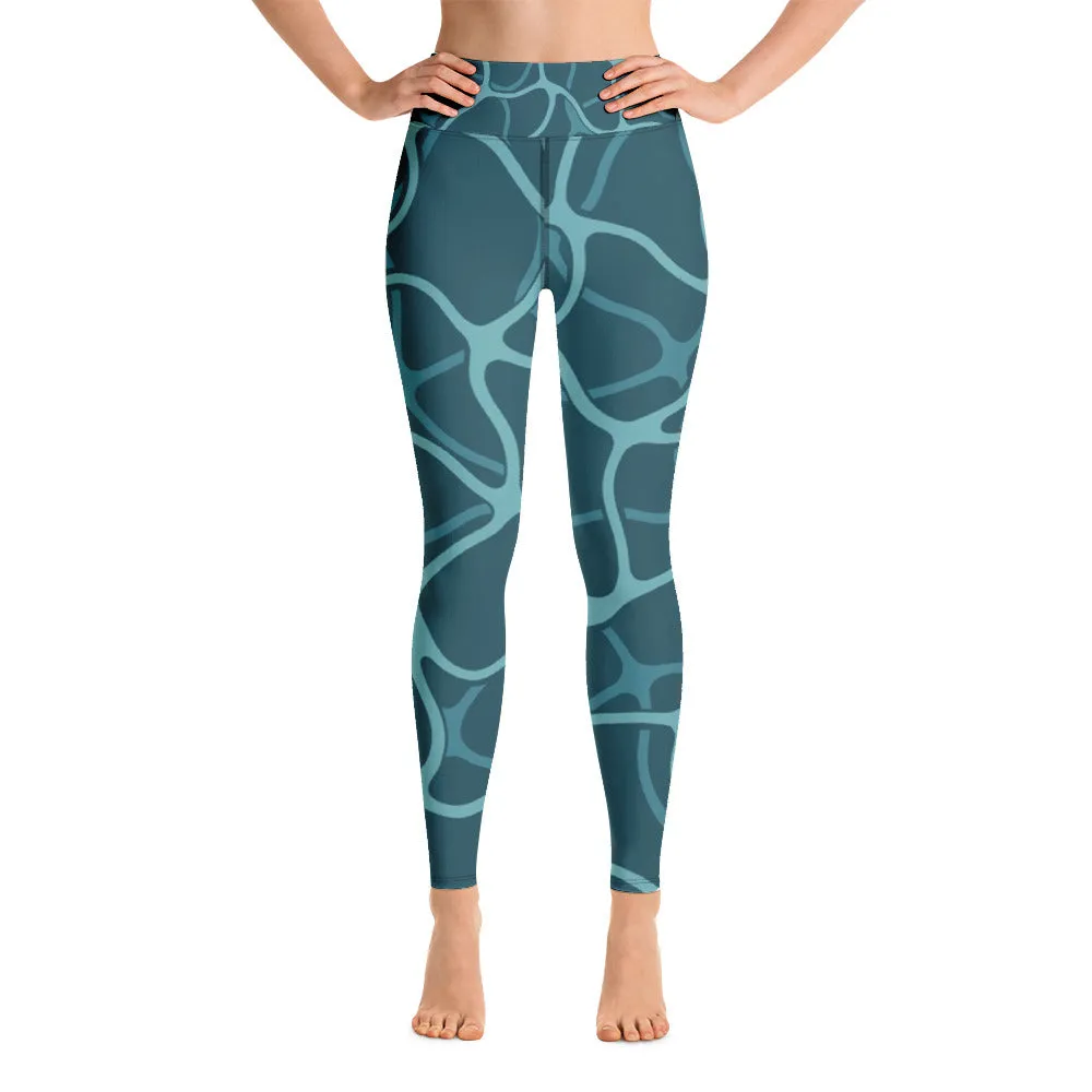 Sea Inspired Yoga Leggings