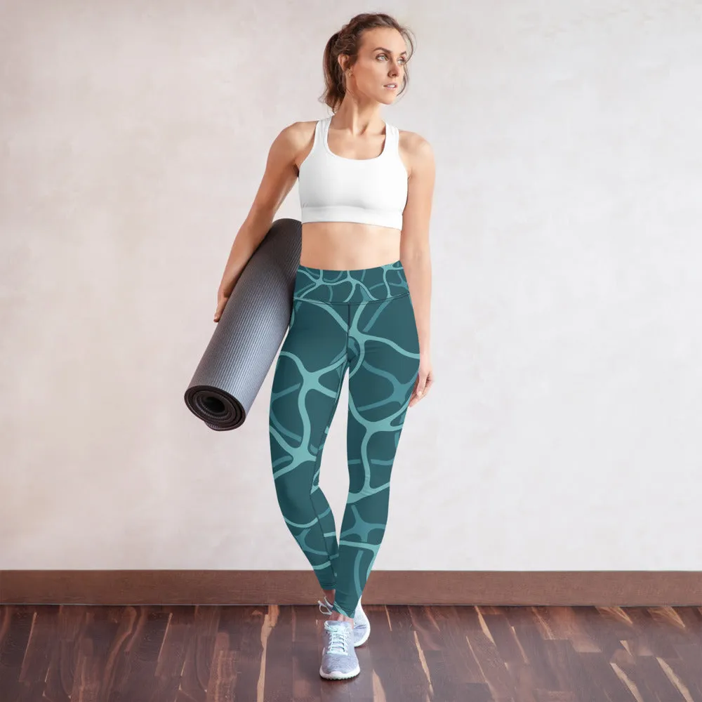 Sea Inspired Yoga Leggings