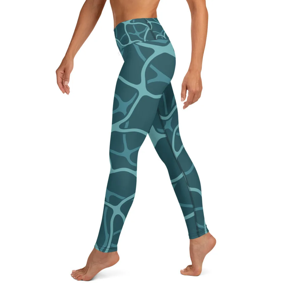 Sea Inspired Yoga Leggings