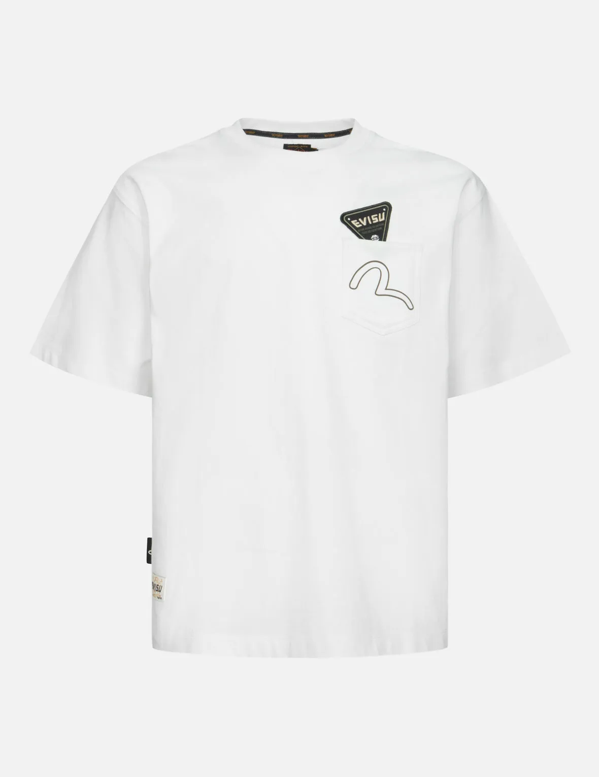 Seagull and Stacked Badge Print Daicock Relax Fit T-shirt