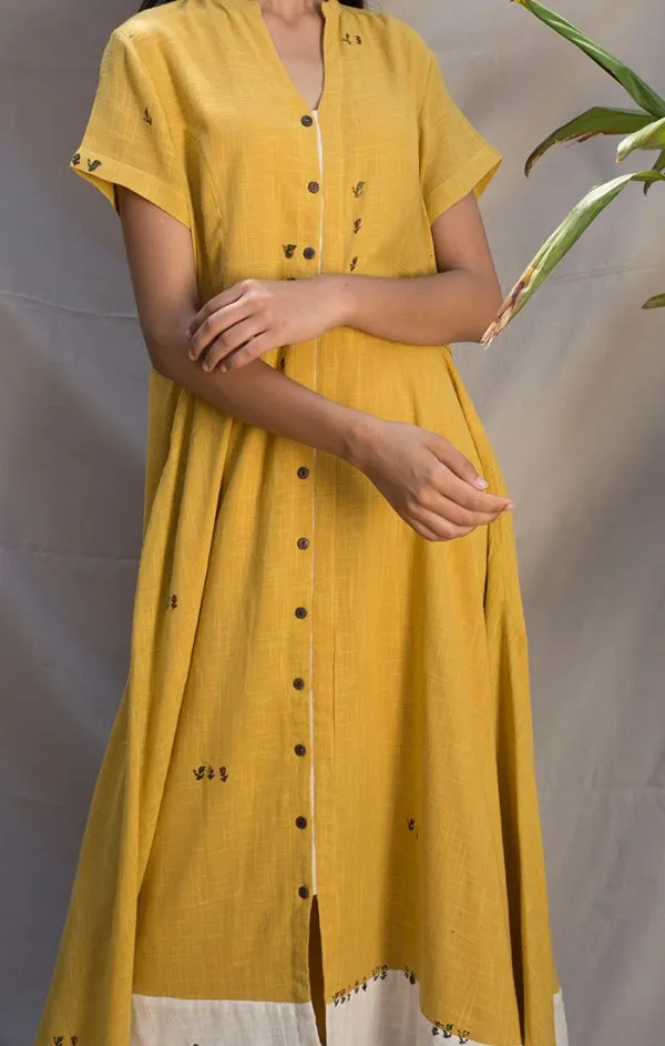 Shirt Dress - Mustard