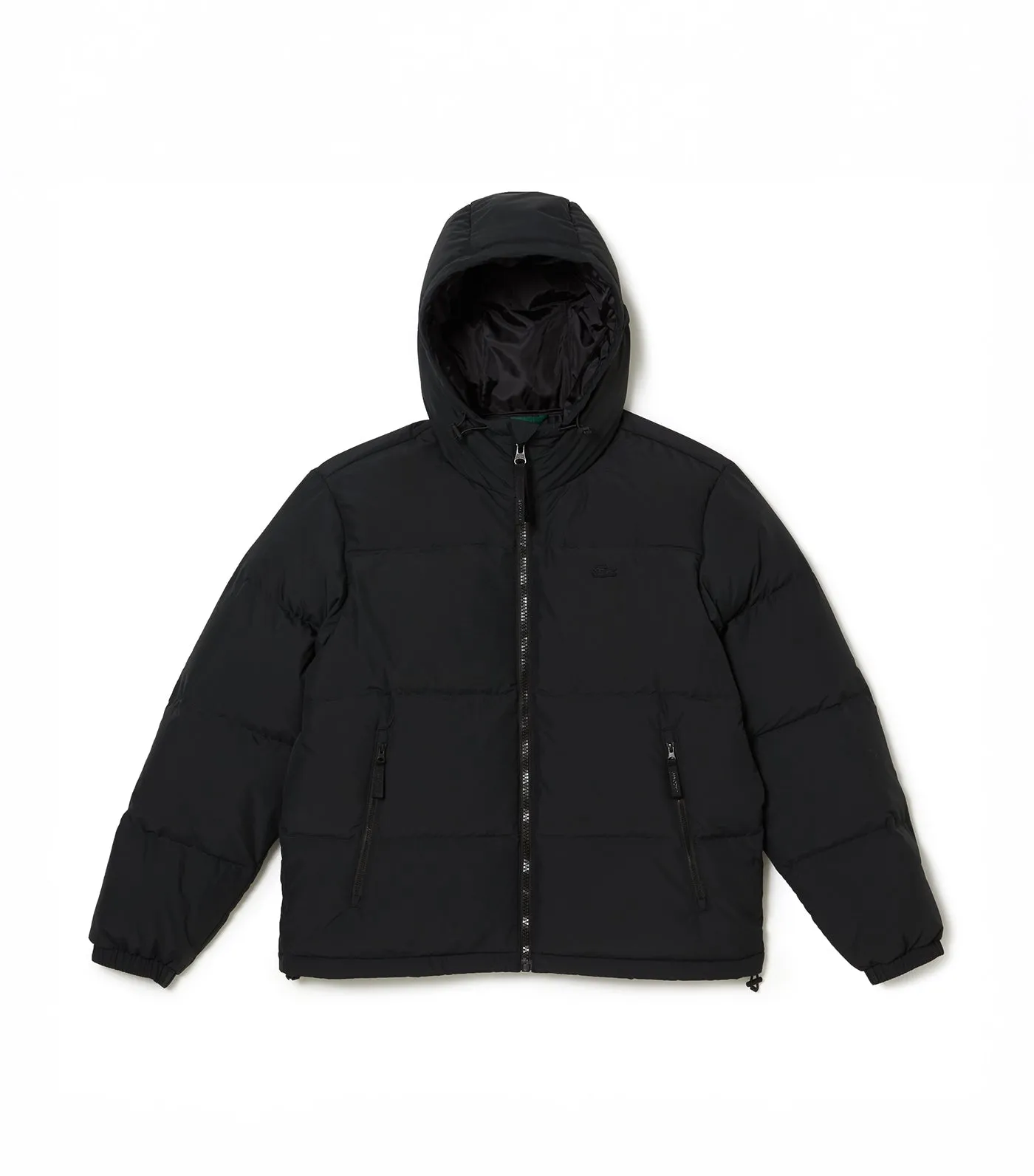 Showerproof Down Jacket with Quilted Croc Black