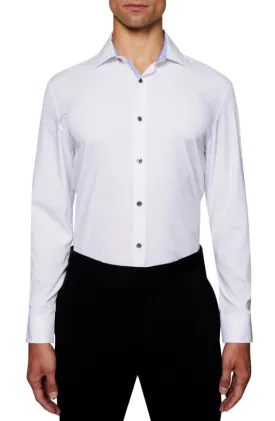 Slim Fit Solid Dress Shirt