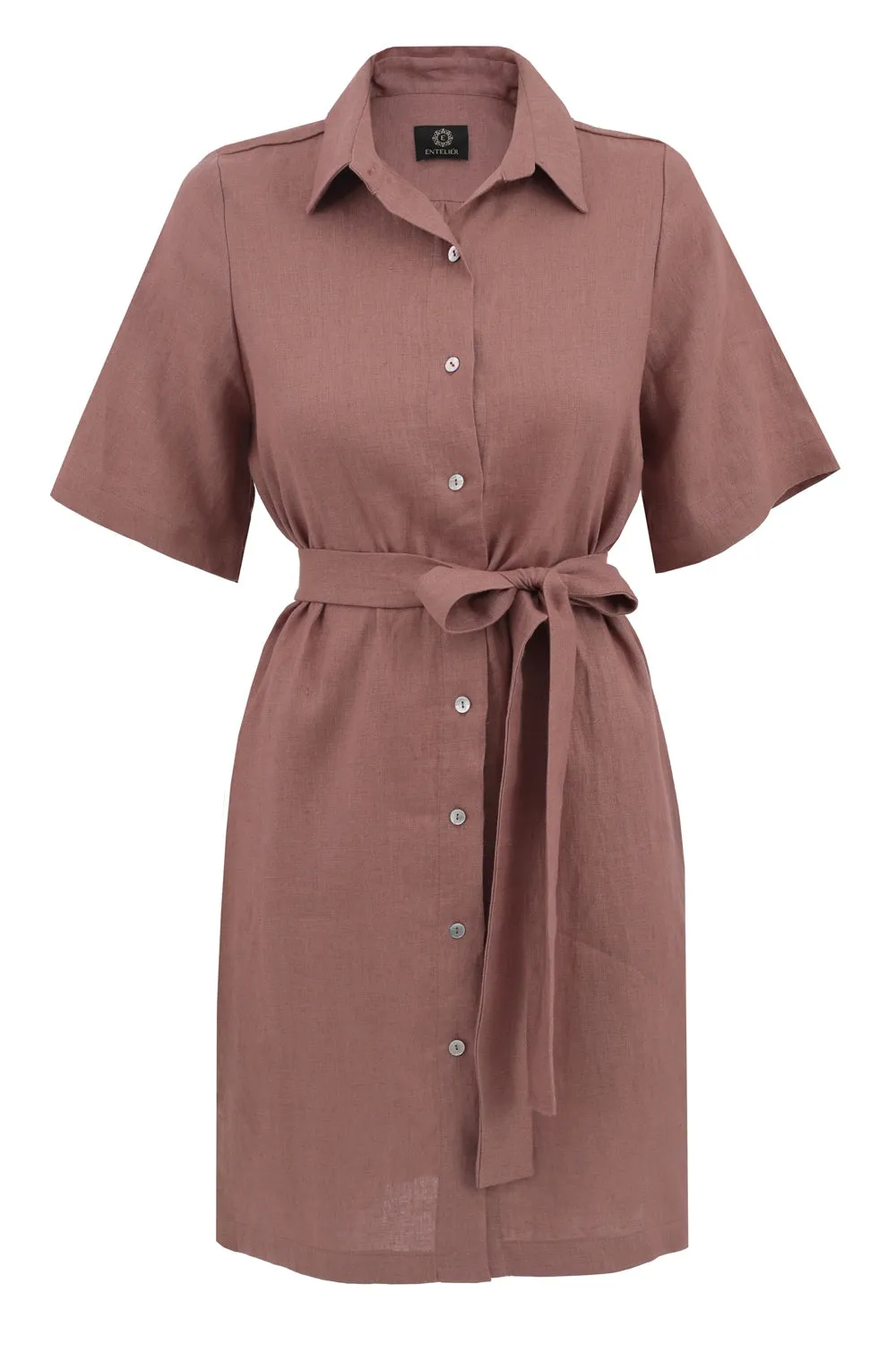 Soleil Linen Dress Light Chocolate