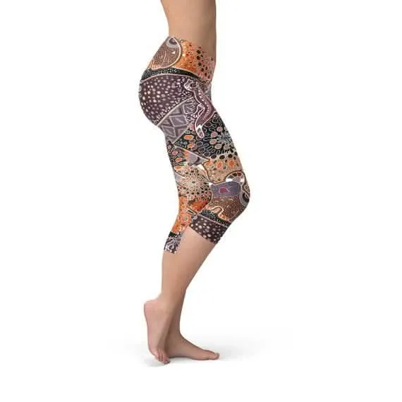 Spirit of Dreamtime Women's Capri Leggings