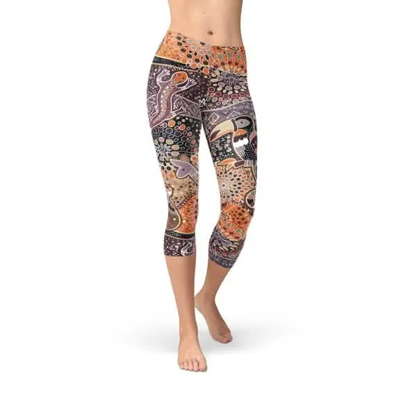 Spirit of Dreamtime Women's Capri Leggings